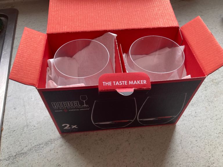 Riedel Merlot wine tumblers boxed 