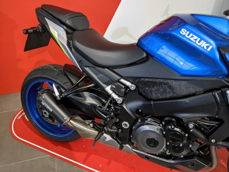 2023 SUZUKI GSX-S1000 RQ2 M3 BLUE METALLIC SCORPION EXHAUST TAIL TIDY LOW MILES