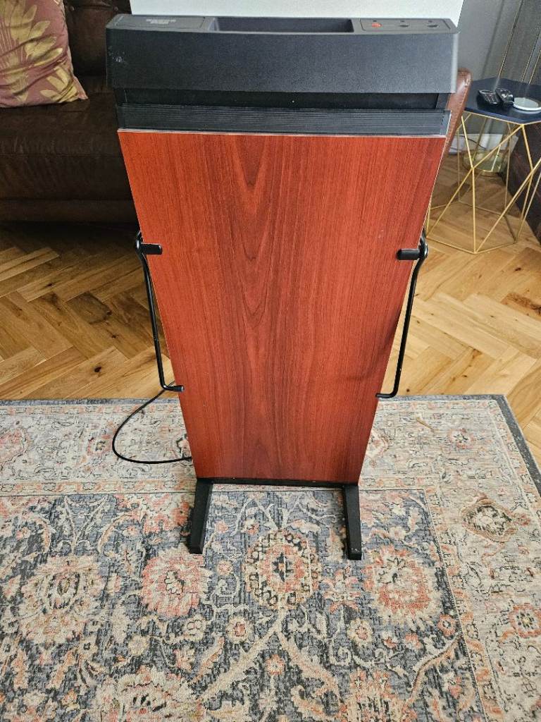 Corby Trouser Press - Black with Wood-Effect Panel, Good Condition