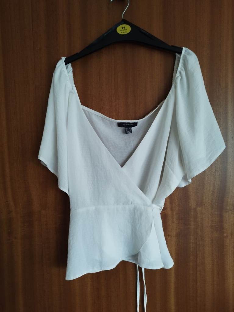White Wrap Top 16