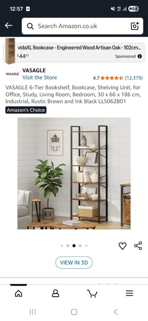Bookcase from amazon