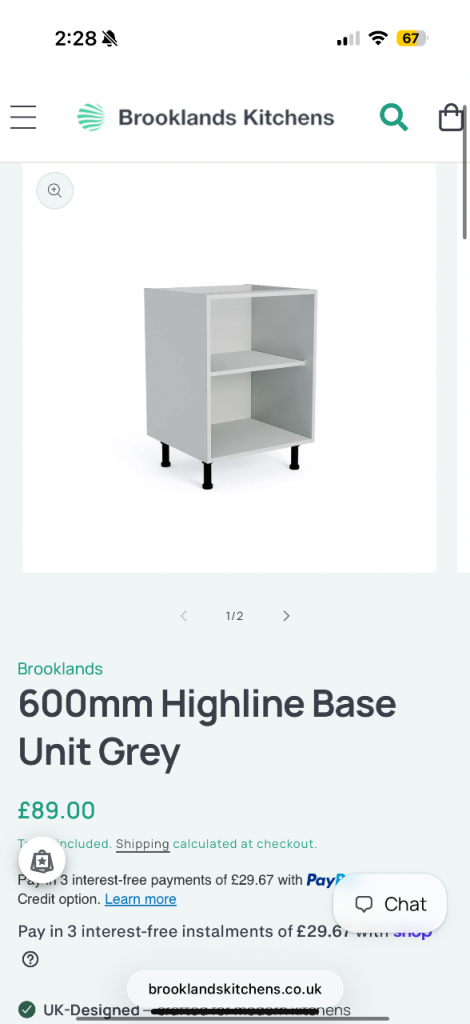  brand new kitchen unit 