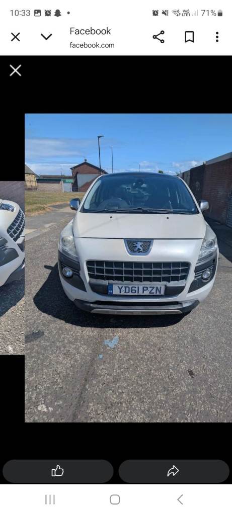 Peugeot, 3008, Hatchback, 2011, Semi-Auto, 1560 (cc), 5 doors