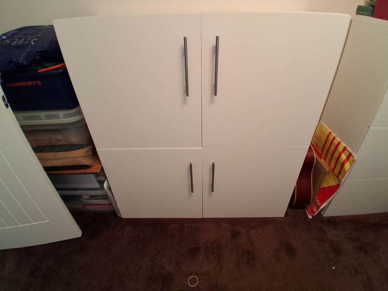 IKEA freestanding cabinet 120cm W x 128cm H x 42cm D (45cm incl handles)