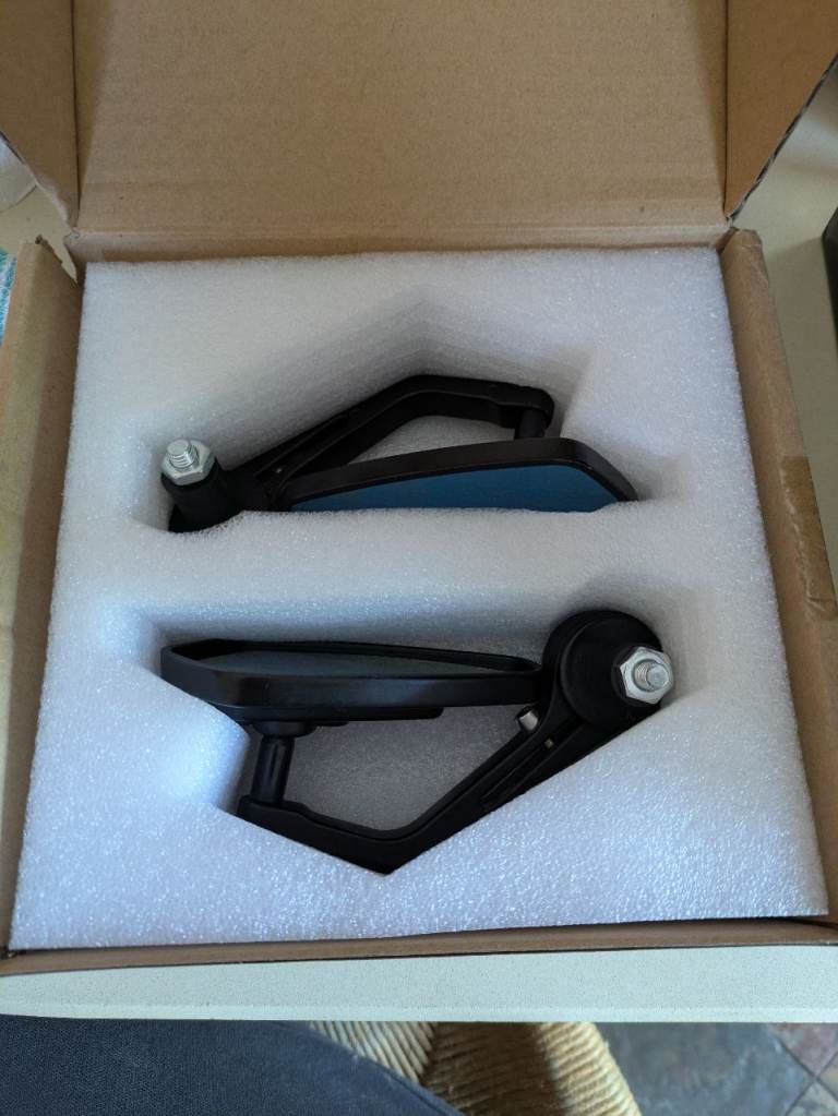 Motorcycle bar end mirrors 