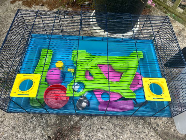Hamster cage and accessories 