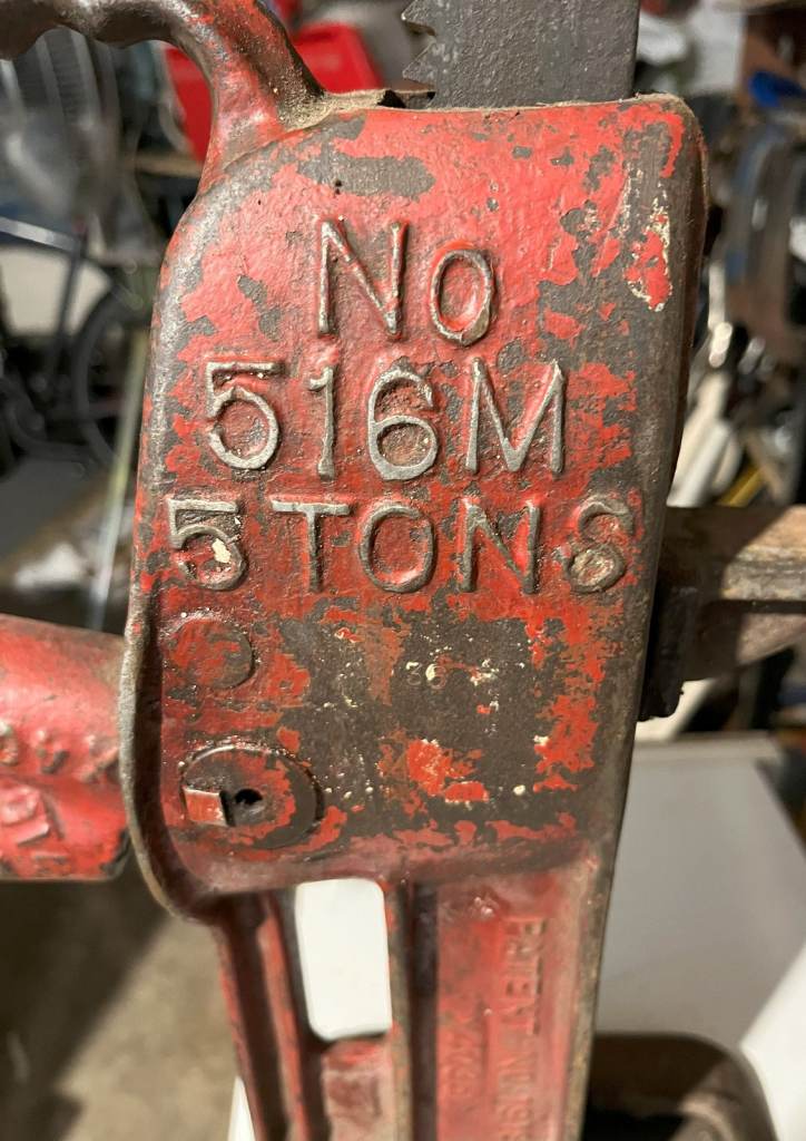 Duff Norton Toe Jack, 5 ton capacity