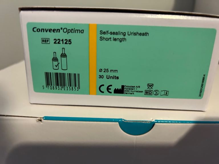 Conveen Optima Urisheath, Short Length, 25mm – Brand New