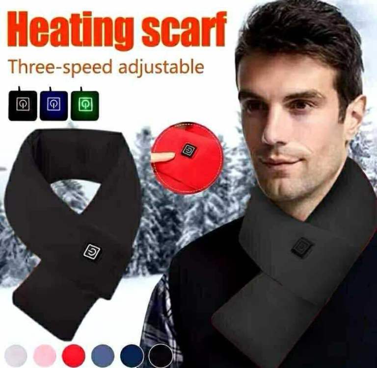 Heating scarf and led light cap