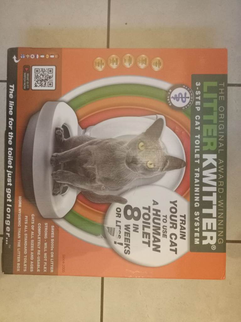 Litter Kwitter Toilet Training Seat System for Cats