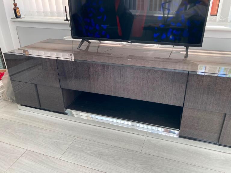 Sterling Home Pesaro TV Unit – Grey, Excellent Condition