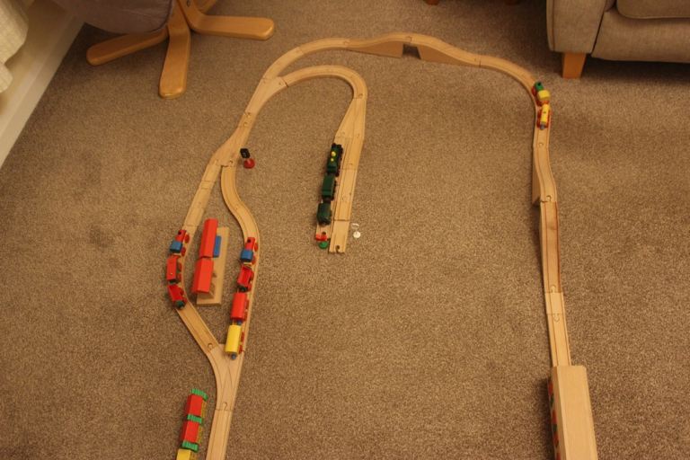  Wooden Train set and accessories 