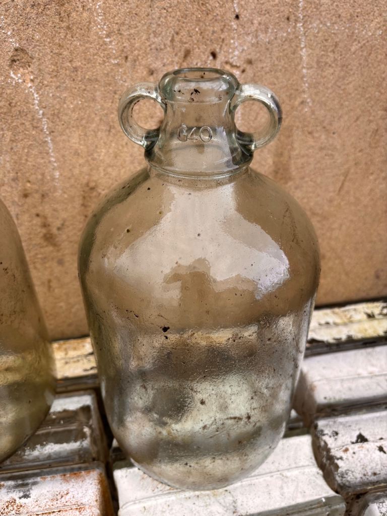 Vintage glass bottles 