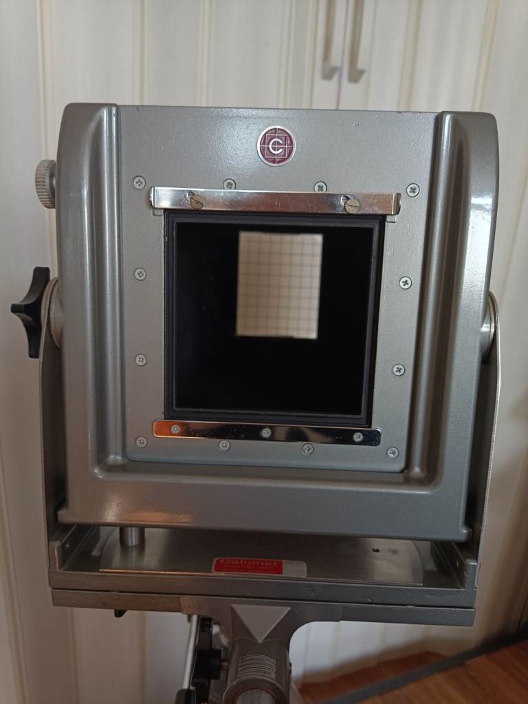 Vintage Photography Calumet 4x5 Film Large Format Camera w Polaroid Copal Tominon 127mm f4.7