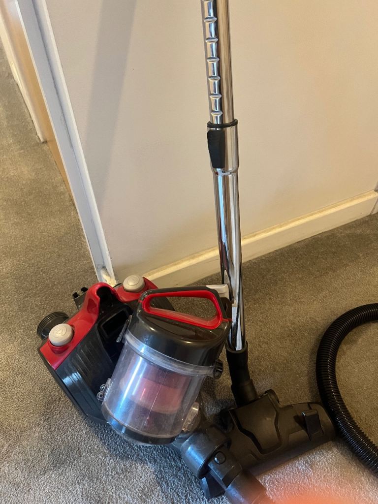 ESSENTIALS C700VC18 Cylinder Bagless Vacuum Cleaner - Red & Grey