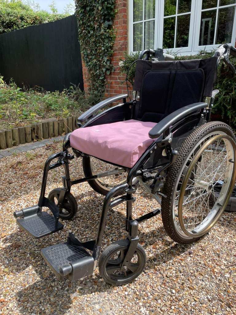 image for Folding Wheelchair with all terrain tyres and battery assist 