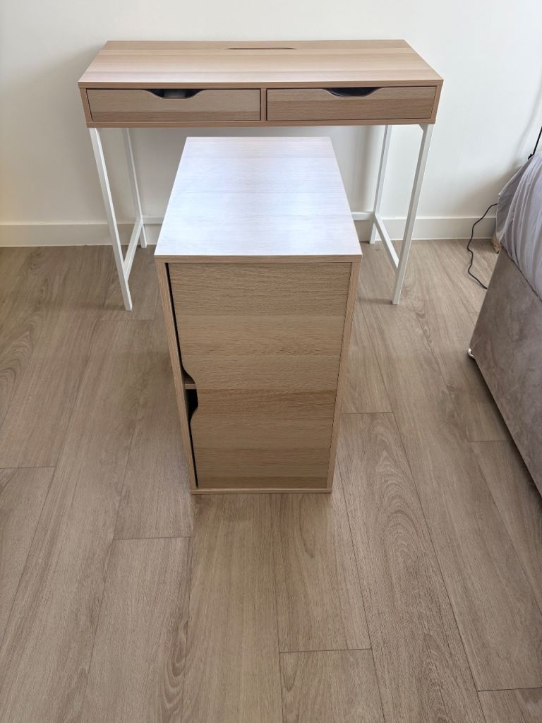 (NEED TO SELL before August 1st) Light Wood Effect Storage Cabinet with Single Door