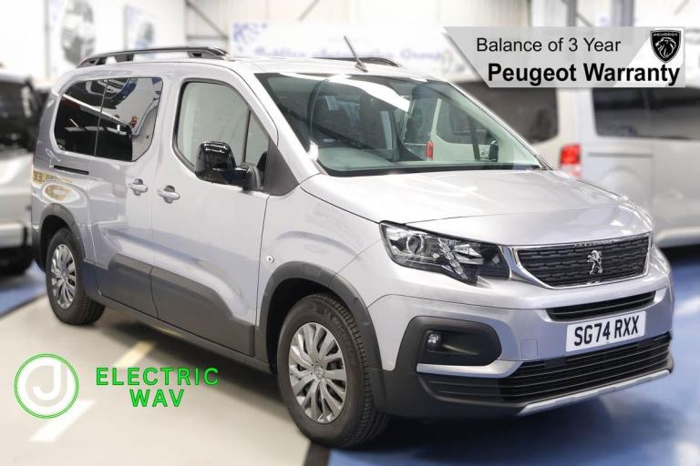 2024(74) Peugeot Rifter 100kW Allure 50kWh 5 Seat Wheelchair Accessible WAV