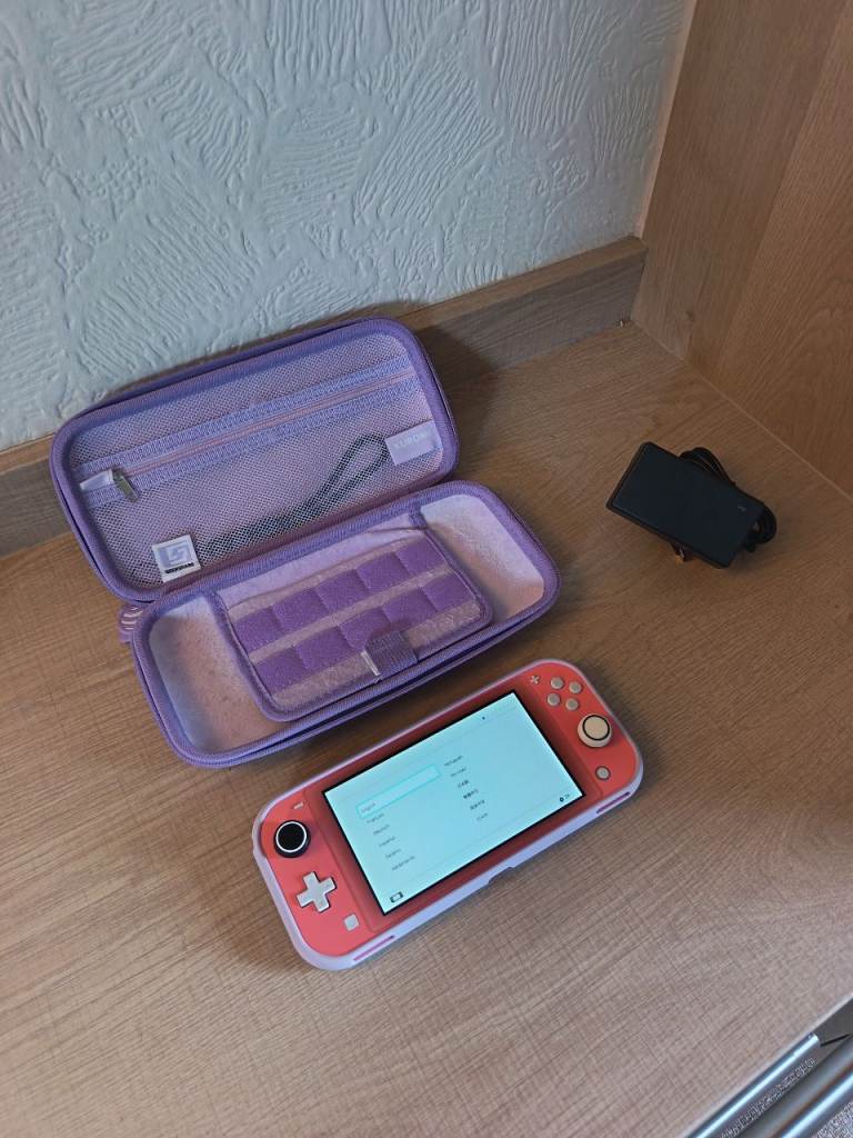 *Barely Used* Nintendo Switch Lite Pink Console + Case / Charger