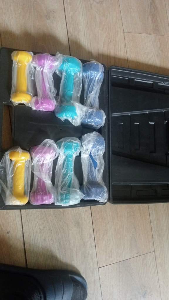 10 kg Dumbell set of 8 pieces in a box