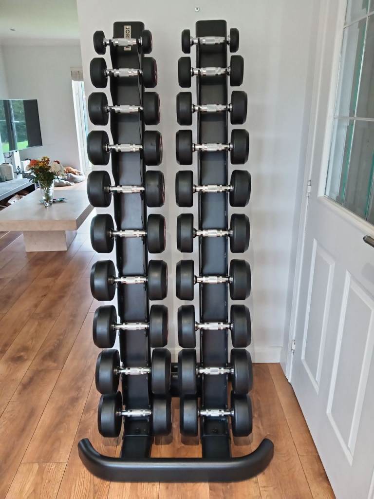 Jordan dumbbells and rack - brand new 