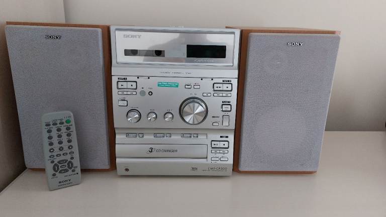 The Sony CMT-CP300 Micro Hi-Fi Component Stereo System is a sleek and modern audio device that offer