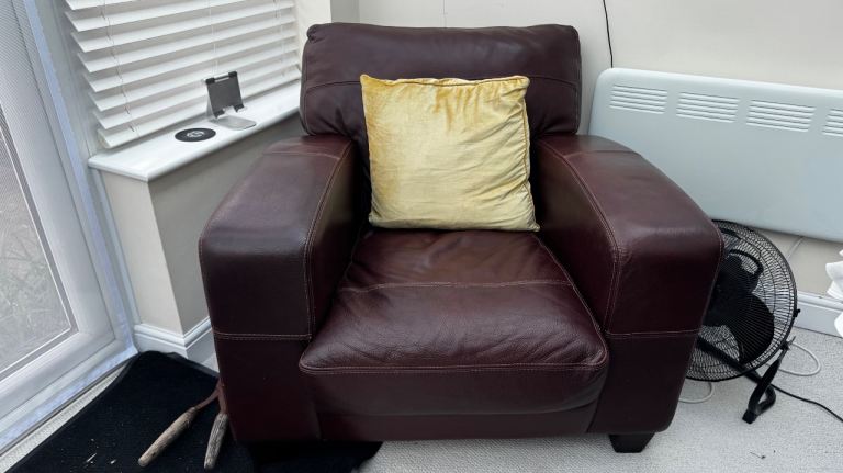 NEXT Home 100% Genuine Leather Armchair