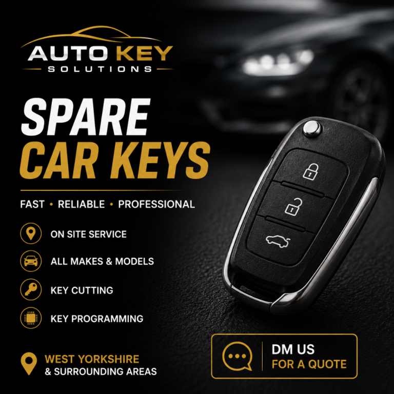 Mobile Car Key Cutting & Programming | Batley, Dewsbury & Leeds
