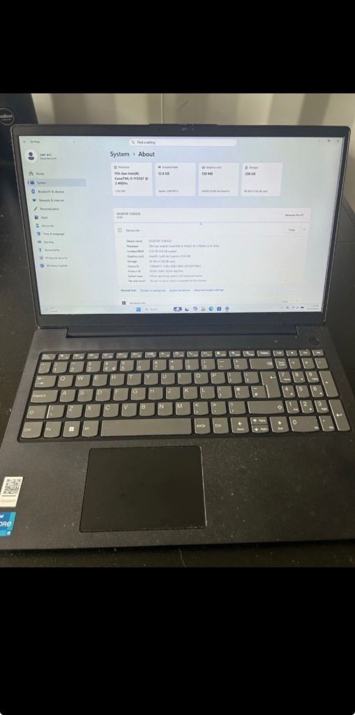 Lenovo V15 G2 intel i5 11th generation, 12GB RAM, 256GB SSD