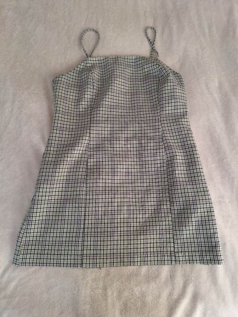 Checked Print Dress Miss Selfridge Petites Size 12