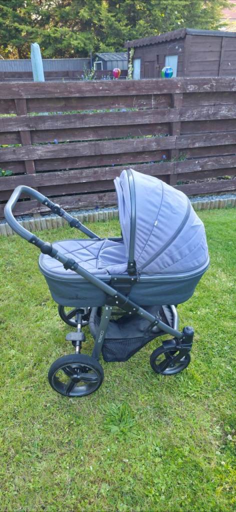Pram Venicci 3 in 1 - Natural Grey stroller car seat