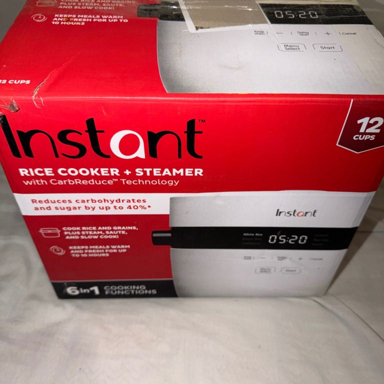 Instant Rice Cooker and Steamer 6 In 1 12Cup with Carb Reduce Technology