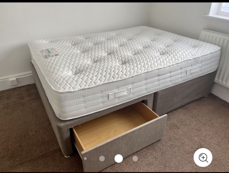 King size divan bed base with storage NO Mattress