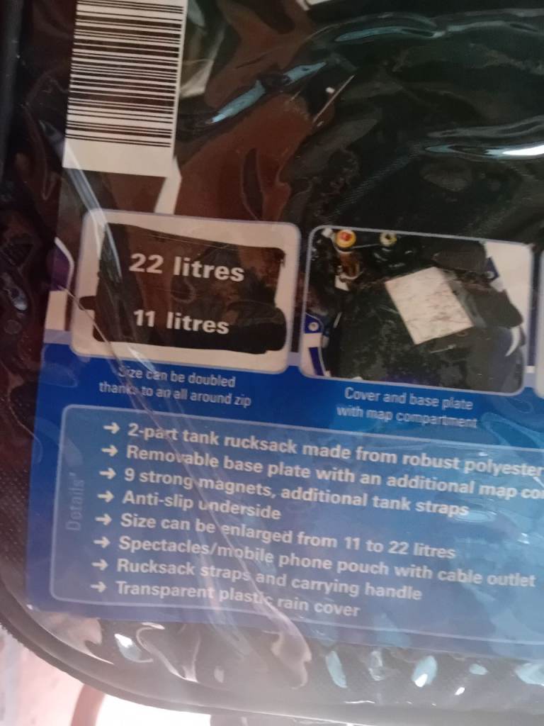 Magnetic tank rucksack brand new see pictures for more details etc 