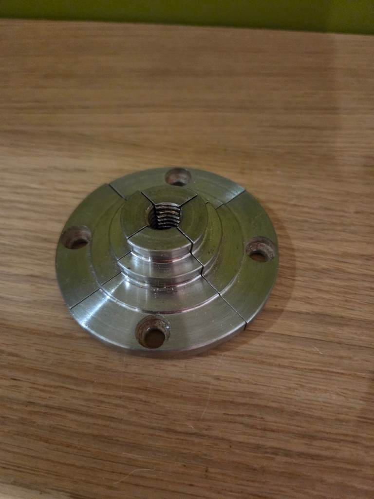 Teknatool Nova 28mm mini stepped woodturning lathe jaws wood turning fits Record chucks