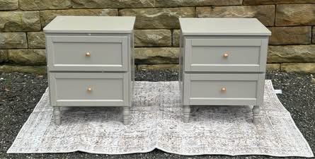 Set of DUSK Ruby 2 Drawer Bedside Table- Brand New