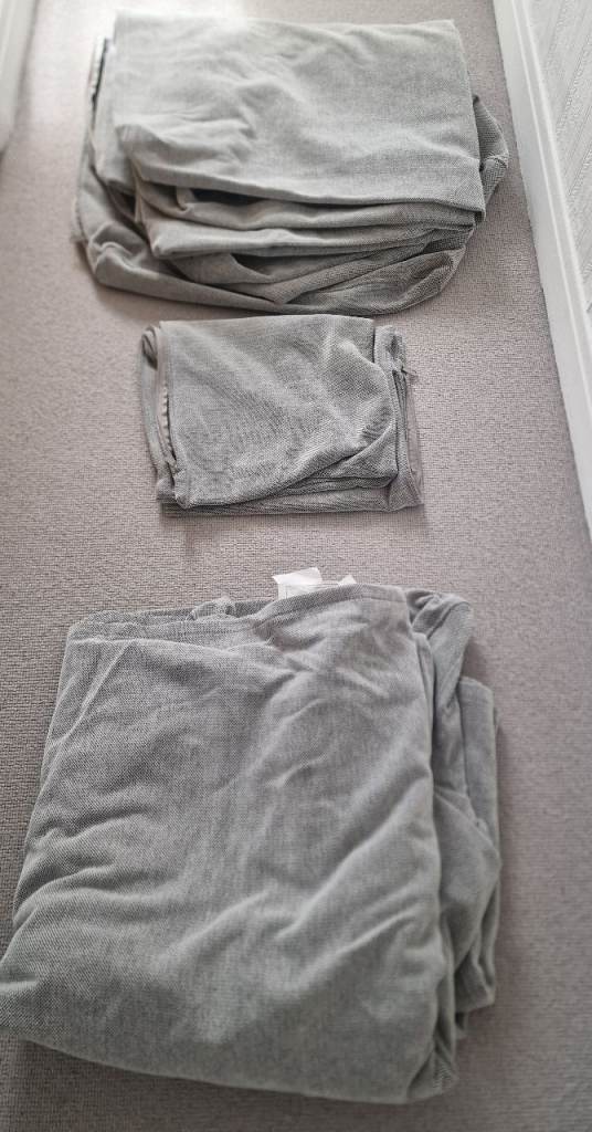 Ikea HYLTARP Cover for 3-seat sofa, Grey marl, Washable, Soft fabric & Very good condition, RRP £249
