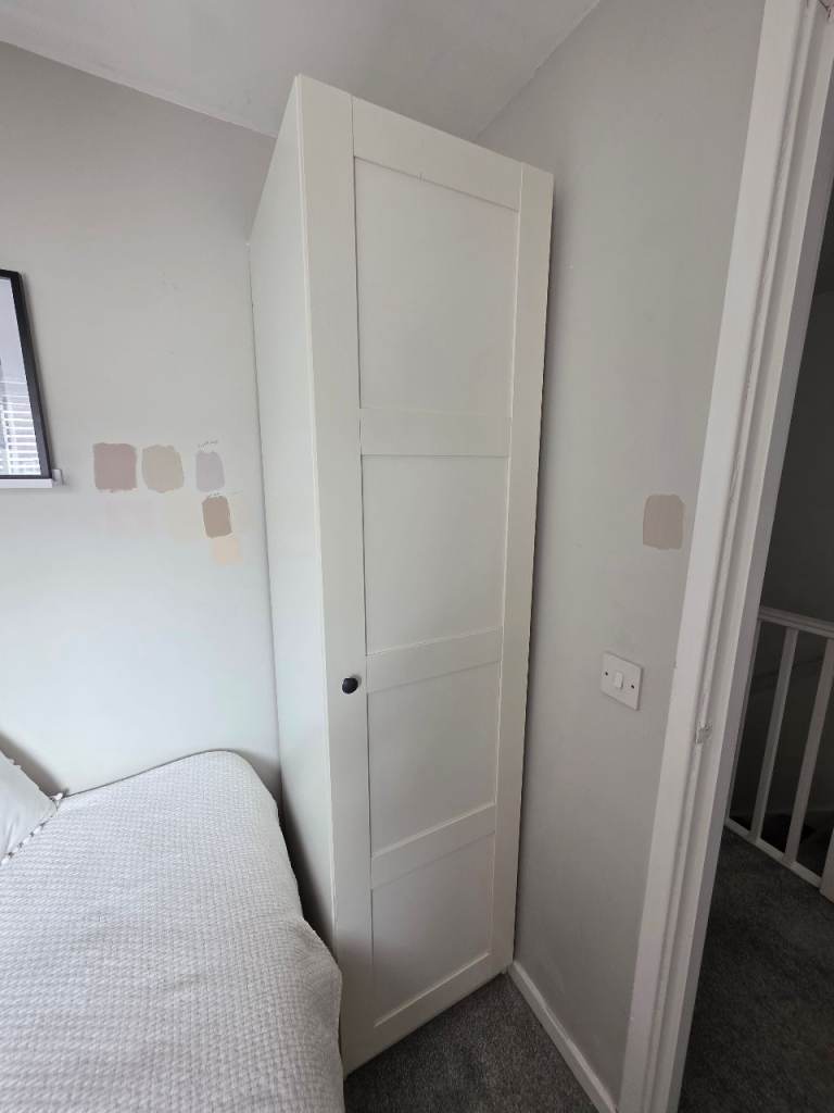 Ikea Pax White Single Wardrobe