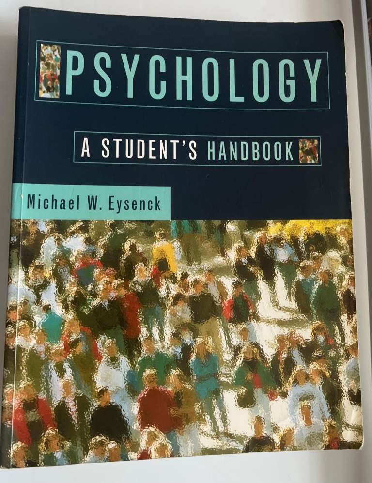Psychology: A Student’s Handbook. Author: Michael W. Eysenck.