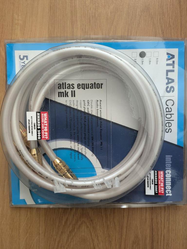 Atlas Equator MkII RCA Interconnects