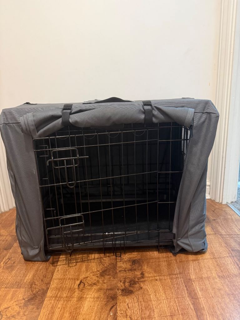 24” inch dog crate with cover 