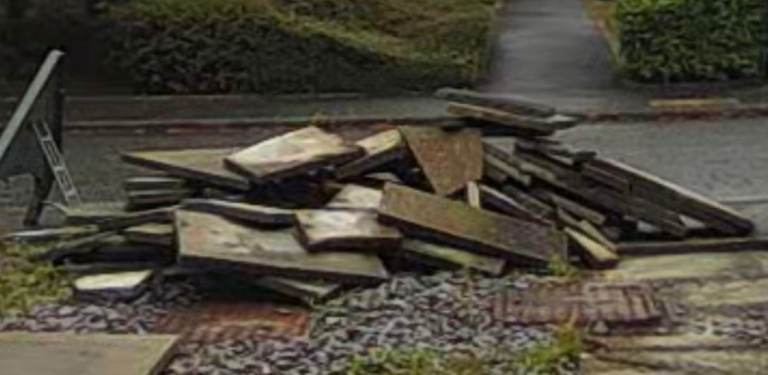 Free Broken Slabs kerb side pickup 