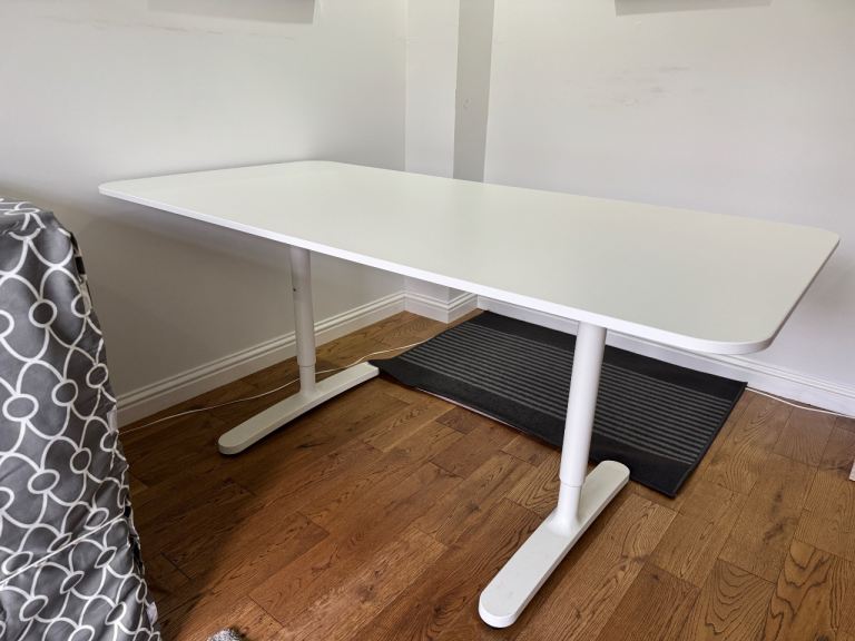 White IKEA Desk