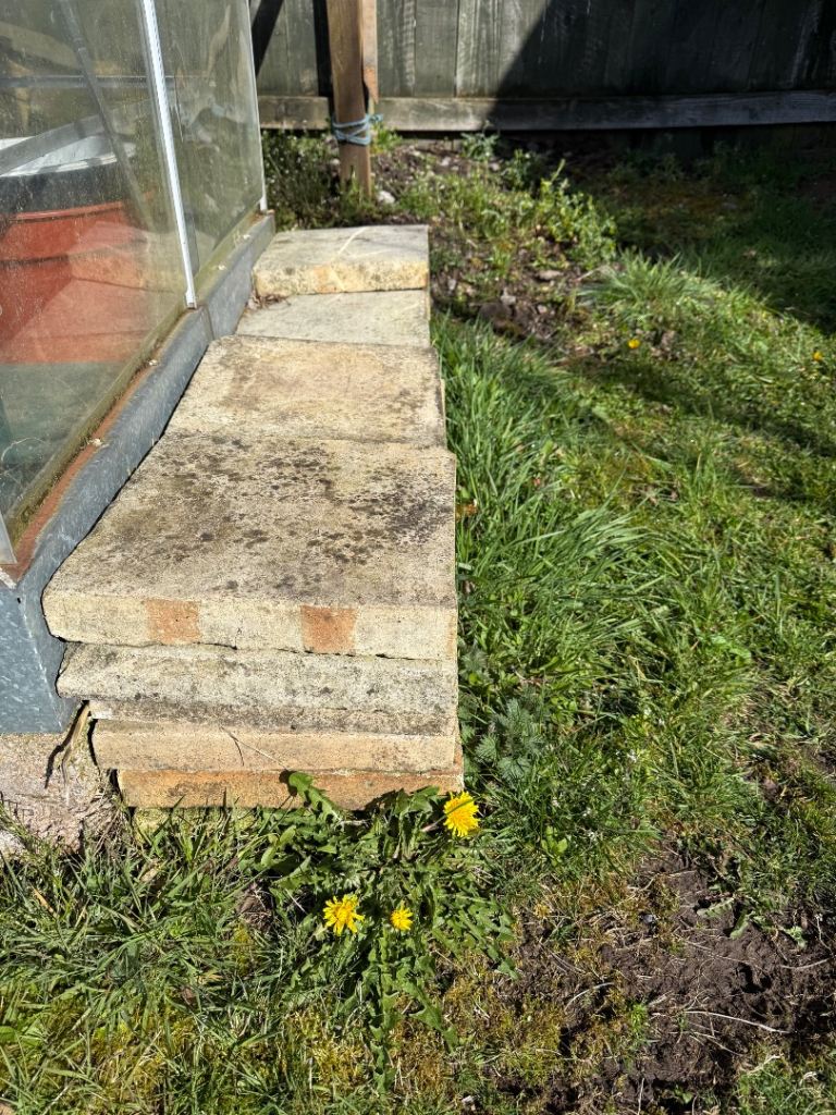 Used square concrete slabs