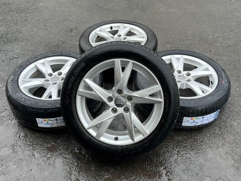 Genuine 17" Audi A4 Alloy Wheels & Tyres 5x112