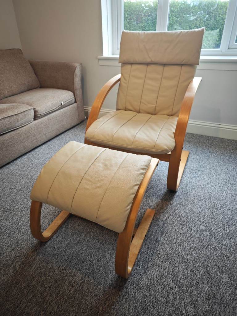 IKEA Chair & Footstool – Excellent Condition – Glasgow