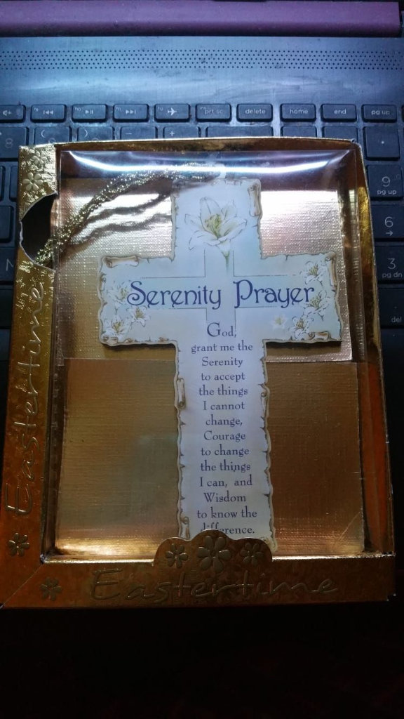 Brand new serenity prayer plastic plaque