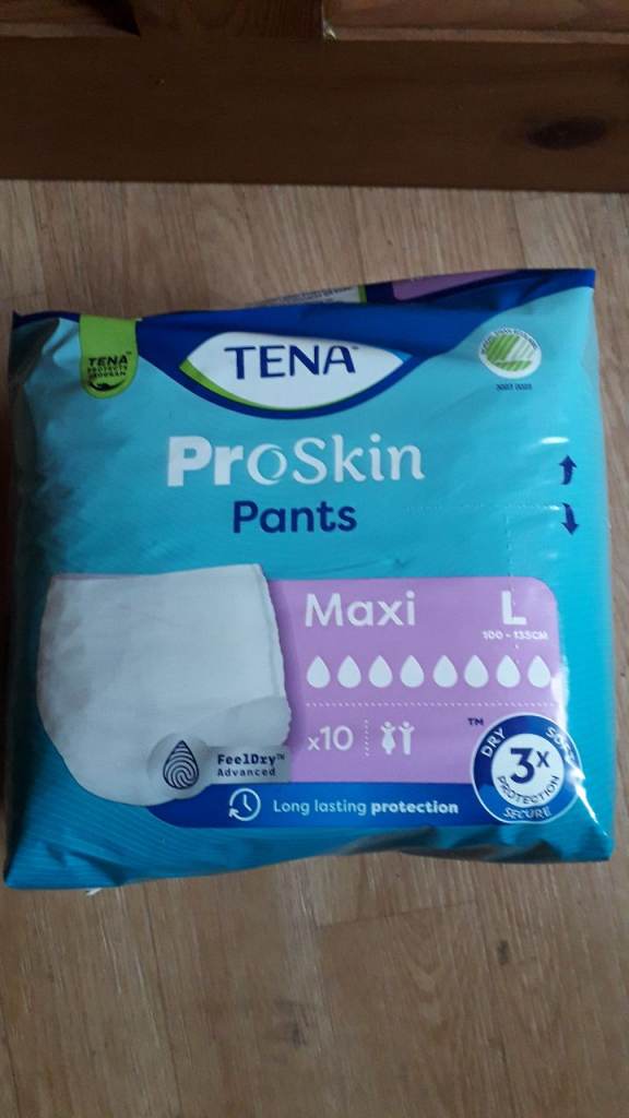 TENA ProSkin Pants Maxi Large - 4 Packs of 10 - Adult Incontinence Pull Up Pants