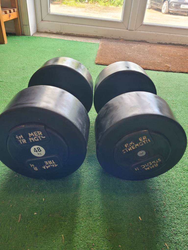 Hammer Strength Dumbbells - 48kg Pair