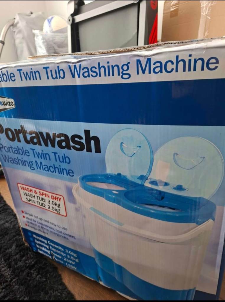 Leisureware Twin Tub Portable Washing Machine